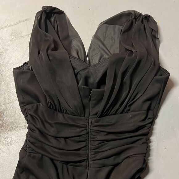 Black size 8 Betsy & Adam Evening Gown - Picture 4 of 6